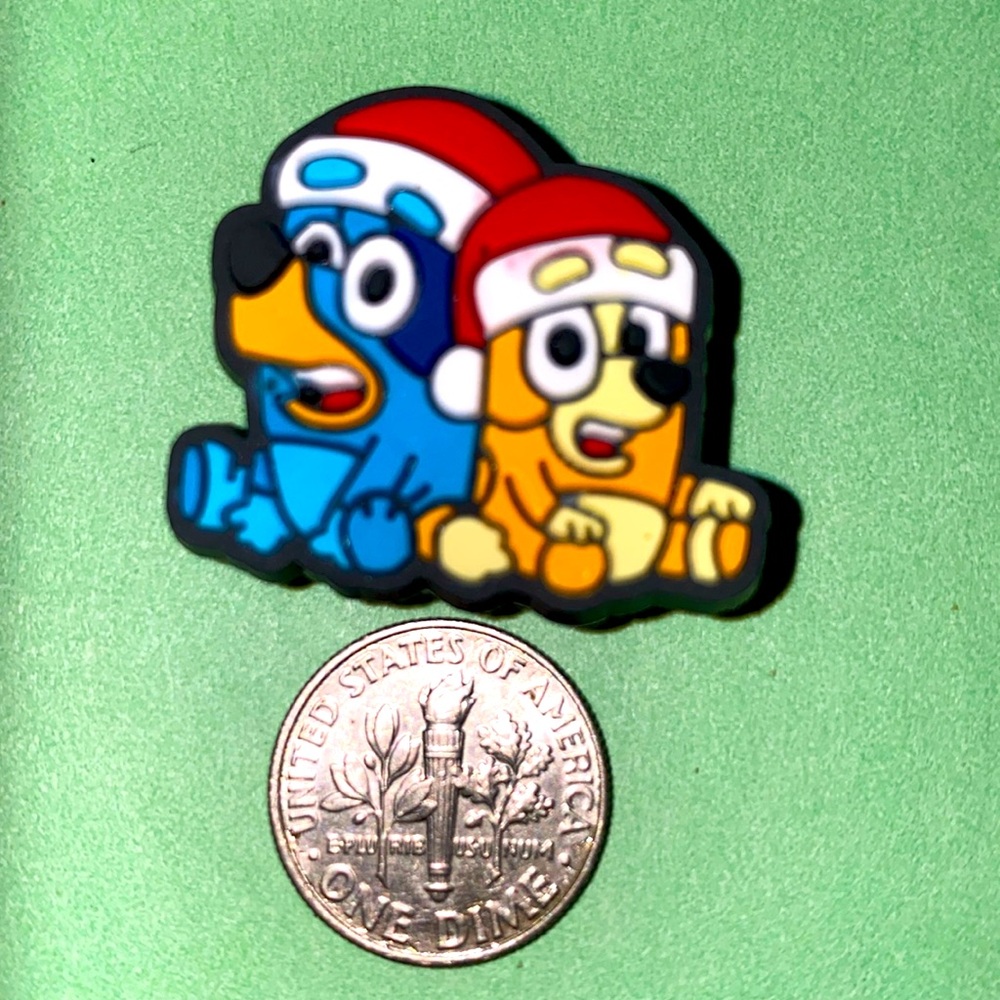 (10 for $15) Christmas Bluey Crocs Shoes Charms